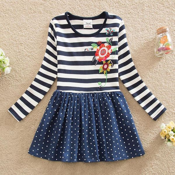 girl's dresses 3-8years girls striped europe & america spring autumn embroidered flower stripe long sleeve patchwork cotton dress, Red;yellow
girl's dresses 3-8years girls striped europe & america spring autumn embroidered flower stripe long sleeve patchwork cotton dress, Red;yellow