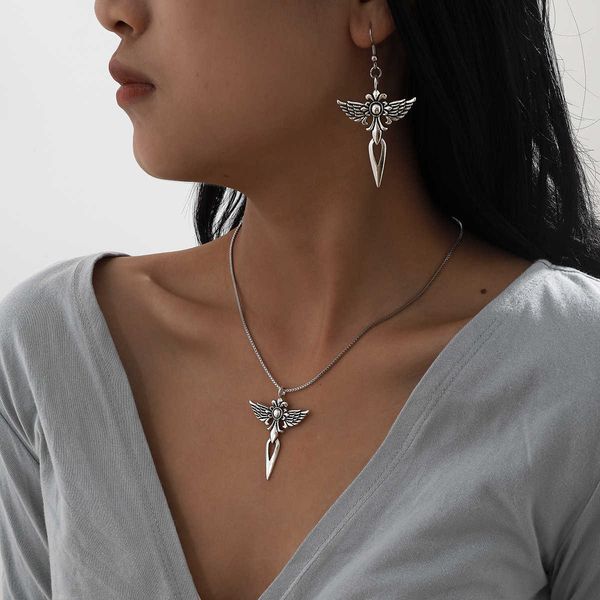 simple box chain women fashion cross earrings necklace jewelry set, Silver
simple box chain women fashion cross earrings necklace jewelry set, Silver