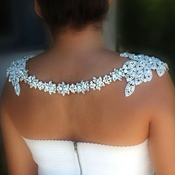 luxury jewelry zircon shoulder chain necklace for women handmade bridal rhinestone shoulder body necklace wedding gift, Silver
luxury jewelry zircon shoulder chain necklace for women handmade bridal rhinestone shoulder body necklace wedding gift, Silver