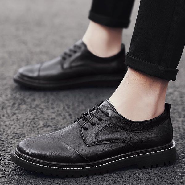 dress shoes men leather casual korean version of the trend business boots low cut british youth black wild cotton
dress shoes men leather casual korean version of the trend business boots low cut british youth black wild cotton