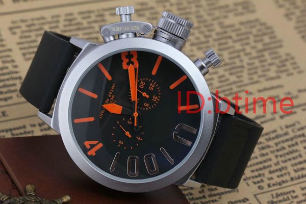 designer men's sports 50mm big boat silver black rubber classic round automatic mechanical watches wristwatches self wind u watch, Slivery;brown
designer men's sports 50mm big boat silver black rubber classic round automatic mechanical watches wristwatches self wind u watch, Slivery;brown