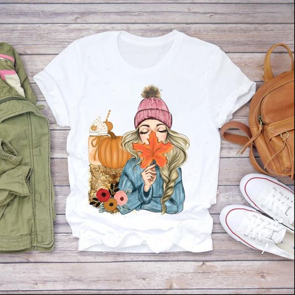 women autumn pumpkin girl cartoon fall thanksgiving halloween print lady womens graphic t shirts shirt female tee t shirt, White
women autumn pumpkin girl cartoon fall thanksgiving halloween print lady womens graphic t shirts shirt female tee t shirt, White