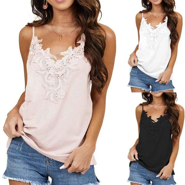 women's tanks & camis solid colour femme tank lace stitching v-neck o-neck sweet elegant sleeveless t-shirt vest ropa mujer, White
women's tanks & camis solid colour femme tank lace stitching v-neck o-neck sweet elegant sleeveless t-shirt vest ropa mujer, White