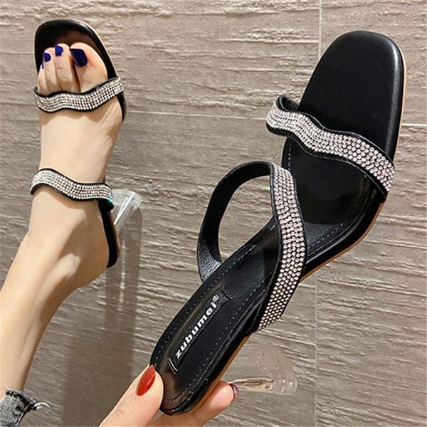 sandals women's shoes 2021 summer square toe thick heel leisure vacation fashion rhinestone one-line open, Black
sandals women's shoes 2021 summer square toe thick heel leisure vacation fashion rhinestone one-line open, Black