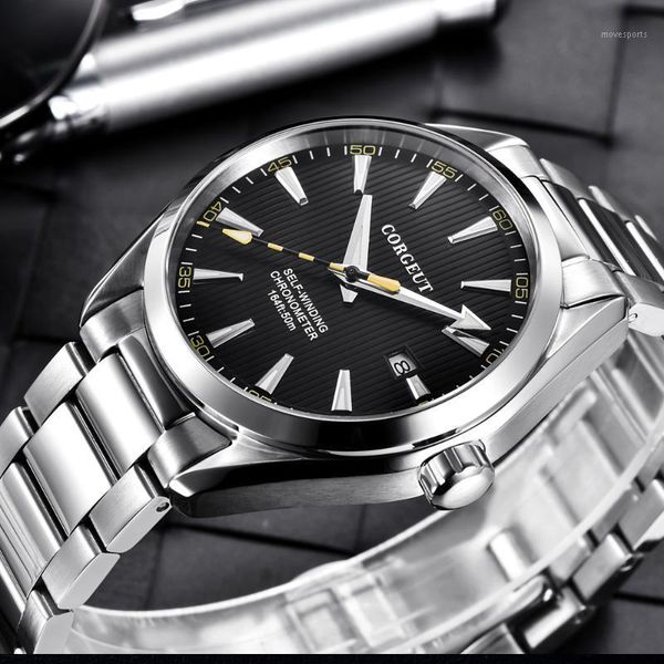 automatic watch mechanical for the men's watches men auto date complete calendar water clasp with safety wristwatches, Slivery;brown
automatic watch mechanical for the men's watches men auto date complete calendar water clasp with safety wristwatches, Slivery;brown