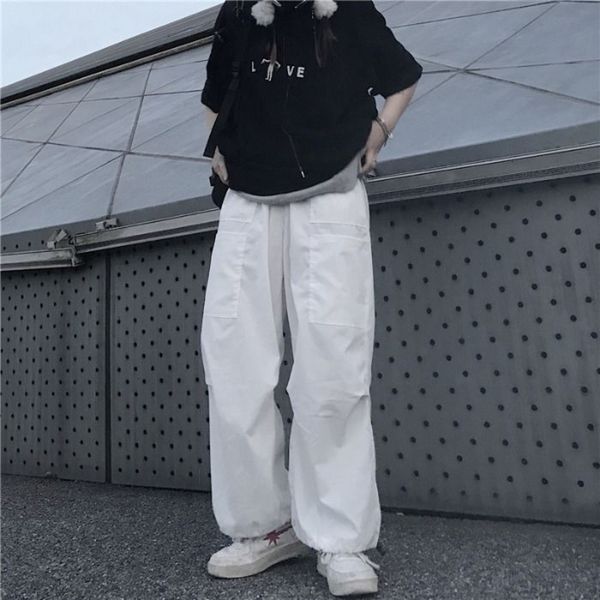 men's pants autumn korean style straight fashion stretch waist white casual men streetwear loose hip-hop trousers mens tgfr, Black
men's pants autumn korean style straight fashion stretch waist white casual men streetwear loose hip-hop trousers mens tgfr, Black