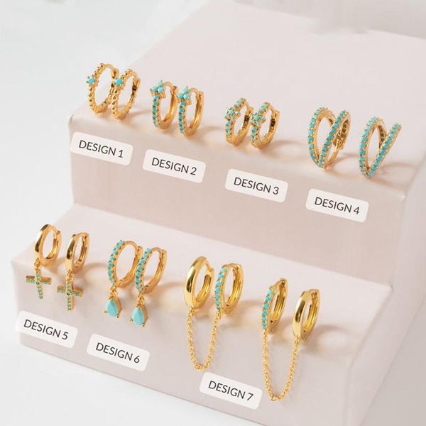 hoop & huggie aide 925 sterling silver bohemia bling turquoise earring for women boho vintage earrings jewelry girls lovers' charm gift, Golden;silver
hoop & huggie aide 925 sterling silver bohemia bling turquoise earring for women boho vintage earrings jewelry girls lovers' charm gift, Golden;silver
