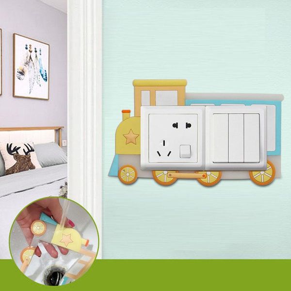 wall stickers 3d luminous switch sticker double socket modern minimalist living room household decoration small train
wall stickers 3d luminous switch sticker double socket modern minimalist living room household decoration small train