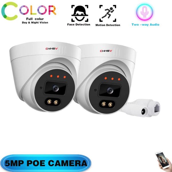 chhsv h.265 dome poe video camera 5mp full color night vision ip two-way audio cctv surveillance camera
chhsv h.265 dome poe video camera 5mp full color night vision ip two-way audio cctv surveillance camera