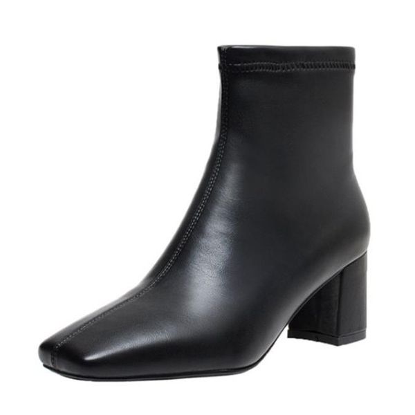 size 34-43 women stretch boots fashion high heel winter shoes woman ankle boot square toe office lady daily footwear, Black
size 34-43 women stretch boots fashion high heel winter shoes woman ankle boot square toe office lady daily footwear, Black