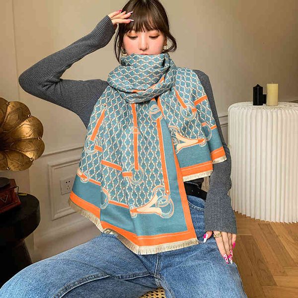 design autumn and fashion imitation cashmere scarf women's shawl tassel lengthened thickened office warmth, Blue;gray
design autumn and fashion imitation cashmere scarf women's shawl tassel lengthened thickened office warmth, Blue;gray