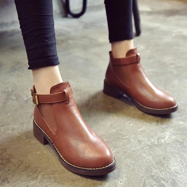 boots women ankle nice autumn female shoes woman flat fashion platform round toe buckle strap solid comfortable short tube, Black
boots women ankle nice autumn female shoes woman flat fashion platform round toe buckle strap solid comfortable short tube, Black