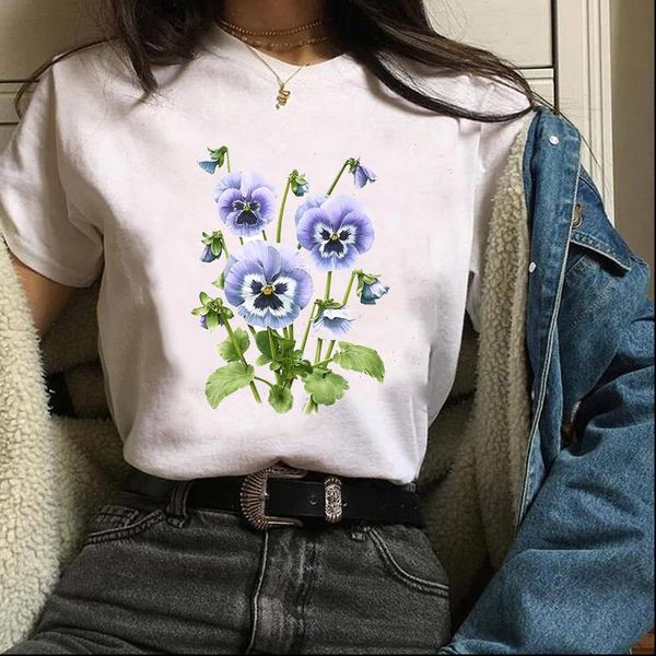 women tees print graphic plant cartoon ladies aesthetic floral flower clothes lady clothing female t shirt womens t shirt, White
women tees print graphic plant cartoon ladies aesthetic floral flower clothes lady clothing female t shirt womens t shirt, White