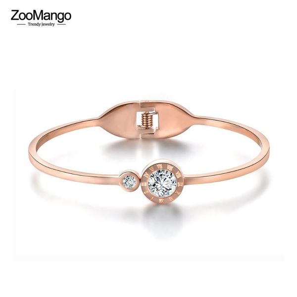 bangle zoomango titanium steel roman numerals cuff bracelets & bangles luxury cubic zirconia wedding jewelry for women zb18028, Black
bangle zoomango titanium steel roman numerals cuff bracelets & bangles luxury cubic zirconia wedding jewelry for women zb18028, Black