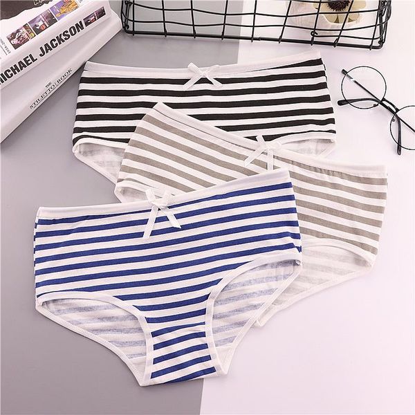 women's panties fashion pure cotton underwear navy style striped bow cute comfortable breathable, Black;pink
women's panties fashion pure cotton underwear navy style striped bow cute comfortable breathable, Black;pink