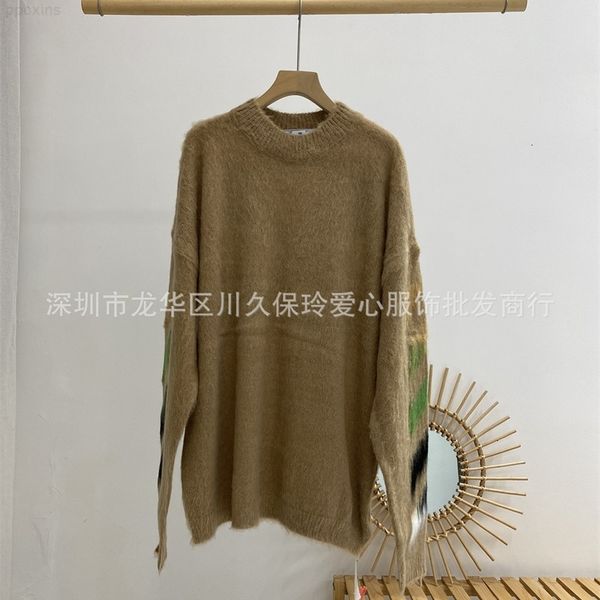 version high style mohair sweater same loose off new long sleeve for men and womenycpu, White;black
version high style mohair sweater same loose off new long sleeve for men and womenycpu, White;black