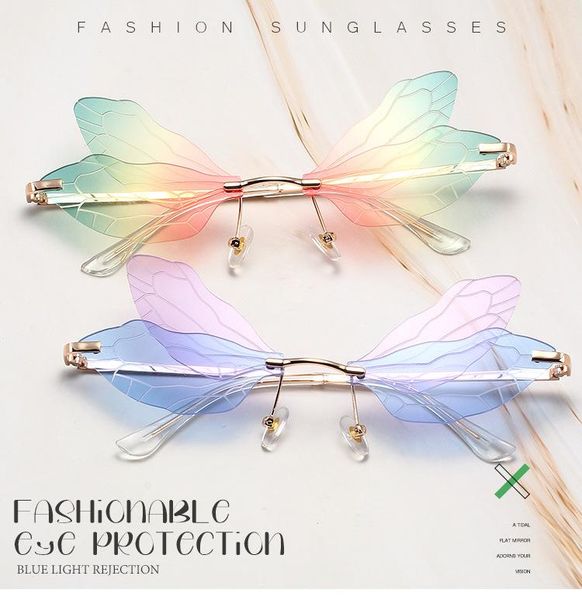 outdoor eyewear fashion dragonfly wings sunglasses female brand design frameless transparent lens wave glasses luxury prom catwalk
outdoor eyewear fashion dragonfly wings sunglasses female brand design frameless transparent lens wave glasses luxury prom catwalk