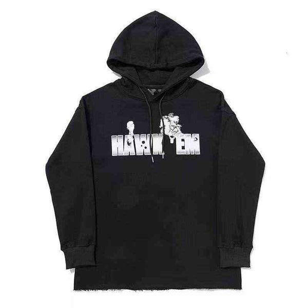 street high tide brand co branded rear big v hoodie loose men's and women's sweater et, Black
street high tide brand co branded rear big v hoodie loose men's and women's sweater et, Black