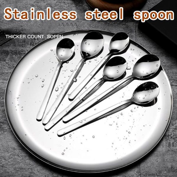 spoons 304 stainless steel dinnerware set spoon dessert coffee ice cream kitchen accessories long handle
spoons 304 stainless steel dinnerware set spoon dessert coffee ice cream kitchen accessories long handle