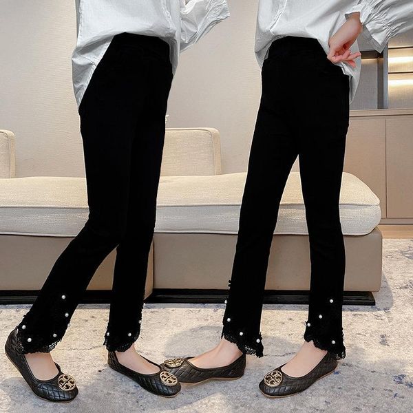 jeans casual black color girls cotton pearl bottom flare pants teenage skinny trousers for spring autumn clothes 6 8 11years oid, Blue
jeans casual black color girls cotton pearl bottom flare pants teenage skinny trousers for spring autumn clothes 6 8 11years oid, Blue