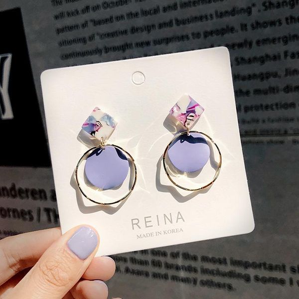 dangle & chandelier asymmetrical luxury earrings for women round square geometric purple yellow korean style fashion pendiente, Silver
dangle & chandelier asymmetrical luxury earrings for women round square geometric purple yellow korean style fashion pendiente, Silver