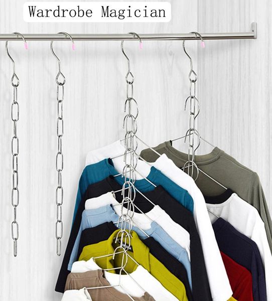 hangers & racks 5 pack stainless steel wardrobe storage chain for hanging clothes 10 rings with high bearing capacity
hangers & racks 5 pack stainless steel wardrobe storage chain for hanging clothes 10 rings with high bearing capacity