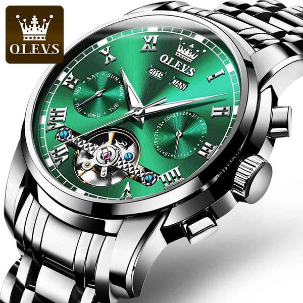 olevs 2021 new fashion gentlemen clock curves rvs brand luxury sports dual calendar men's relogio masculino, Slivery;brown
olevs 2021 new fashion gentlemen clock curves rvs brand luxury sports dual calendar men's relogio masculino, Slivery;brown