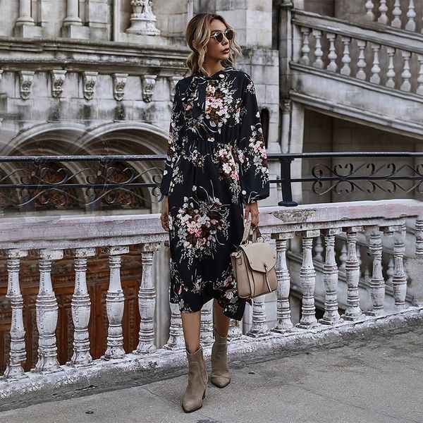 puff sleeve autumn winter floral dress women casual bow stand collar high wasit long sleeve dress 2021 new 210309, Black;gray
puff sleeve autumn winter floral dress women casual bow stand collar high wasit long sleeve dress 2021 new 210309, Black;gray