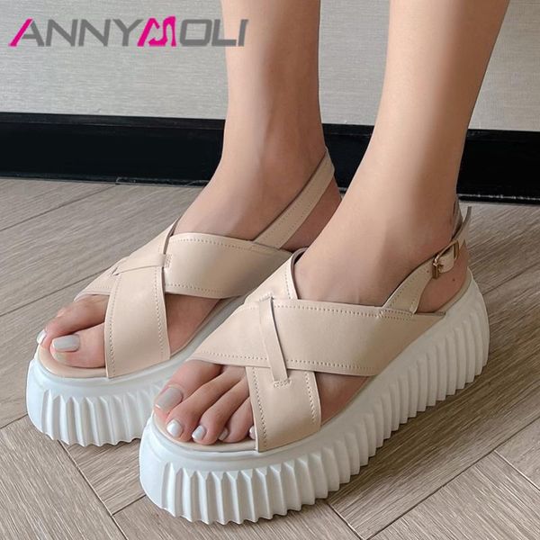 sandals annymoli shoes women real leather flat platform buckle round toe cow ladies footwear summer sliver 40, Black
sandals annymoli shoes women real leather flat platform buckle round toe cow ladies footwear summer sliver 40, Black