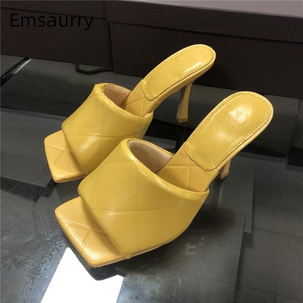 square open toe genuine leather high heels women thin heel slingbacks runway mules multicolor party sandals women, Black
square open toe genuine leather high heels women thin heel slingbacks runway mules multicolor party sandals women, Black