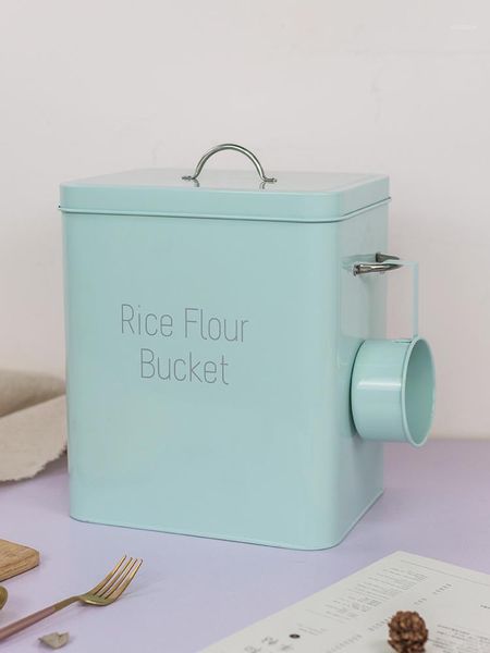 storage bottles & jars 10 kg rice bucket, flour rectangular wrought iron moisture-proof and rust-proof nordic style grain sealed jar
storage bottles & jars 10 kg rice bucket, flour rectangular wrought iron moisture-proof and rust-proof nordic style grain sealed jar