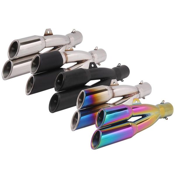 motorcycle exhaust system inlet 51mm pipe muffler motorbike escape moto dual end universal for r1 r3 r6 r25 mt07 mt09 z800 etc
motorcycle exhaust system inlet 51mm pipe muffler motorbike escape moto dual end universal for r1 r3 r6 r25 mt07 mt09 z800 etc