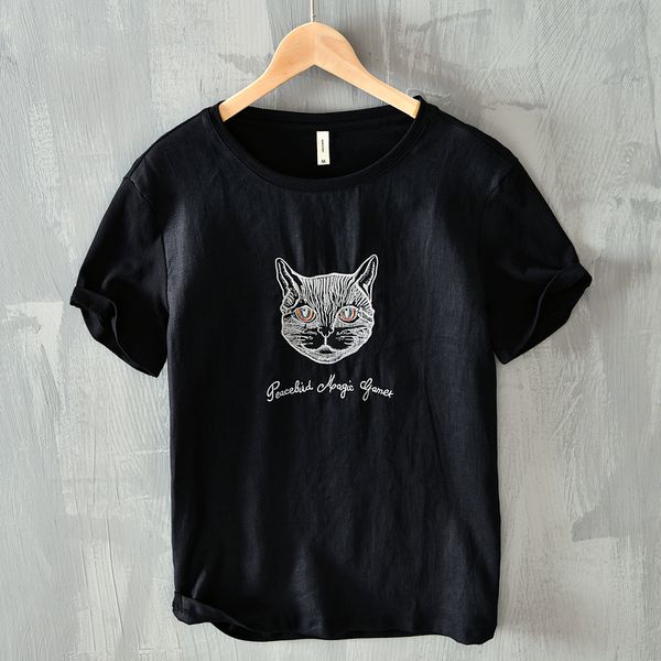 2021 new style summer embroidered casual black shirt linen and cotton fashion t-shirt for men o neck comfortable t shirts male rzij, White;black
2021 new style summer embroidered casual black shirt linen and cotton fashion t-shirt for men o neck comfortable t shirts male rzij, White;black