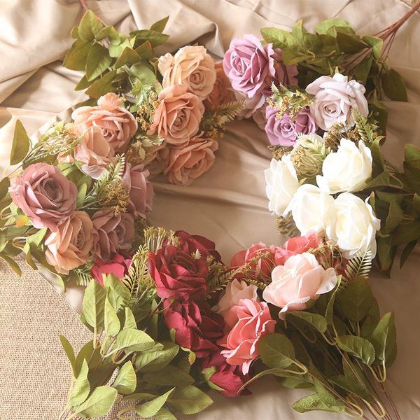 decorative flowers & wreaths artificial bunch of crescent roses wedding home decoration fake silk table bouquets
decorative flowers & wreaths artificial bunch of crescent roses wedding home decoration fake silk table bouquets
