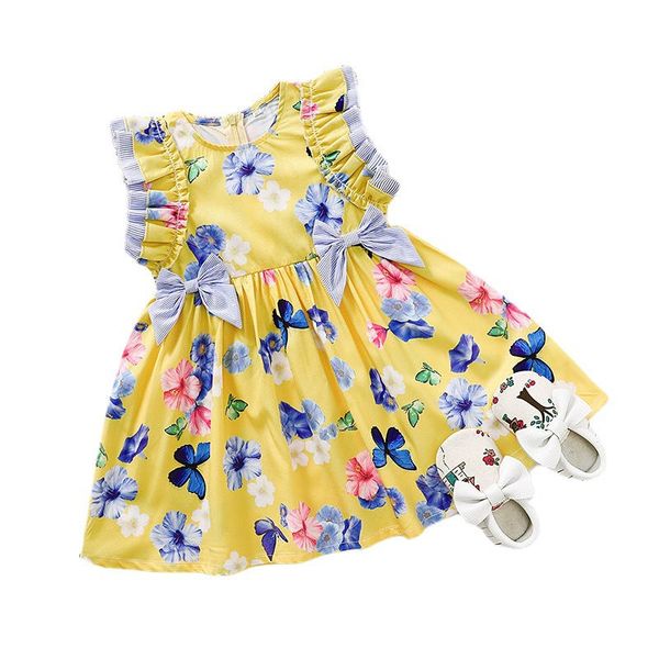 kids clothes girls printed skirt summer cotton flower girl pastoral sleeveless princess dress bowknot belt girl clothing dresses, Red;yellow
kids clothes girls printed skirt summer cotton flower girl pastoral sleeveless princess dress bowknot belt girl clothing dresses, Red;yellow