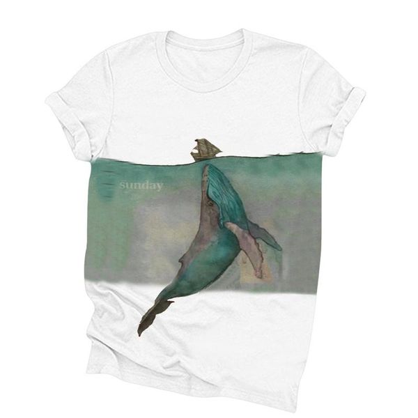 2021 summer women's fashion ocean sea turtle printed t-shirt short sleeve popular design novelty tee, White
2021 summer women's fashion ocean sea turtle printed t-shirt short sleeve popular design novelty tee, White