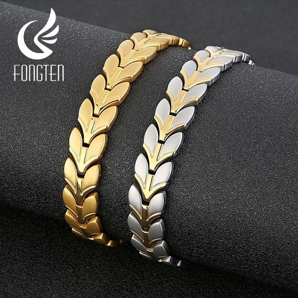 link, chain fongten magnetic bracelets for men titanium steel therapy health bracelet with unique line charm fashion jewelry, Black
link, chain fongten magnetic bracelets for men titanium steel therapy health bracelet with unique line charm fashion jewelry, Black