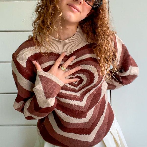 women's sweaters high female turtleneck sweater y2k striped heart sweet pullovers 90s all-match long, green sleeve qs4m, White;black
women's sweaters high female turtleneck sweater y2k striped heart sweet pullovers 90s all-match long, green sleeve qs4m, White;black