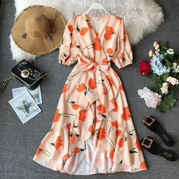 casual dresses bohemia long robe women slim bandage ruffles spring summer ladies v-neck short sleeve floral print dress vertidos mujer, Black;gray
casual dresses bohemia long robe women slim bandage ruffles spring summer ladies v-neck short sleeve floral print dress vertidos mujer, Black;gray