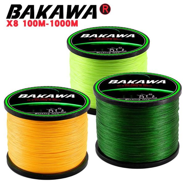 bakawa 8 strands 1000m 500m 300m braided fishing line multifilament pesca carp super strong weave sea saltwater extreme 100% pe
bakawa 8 strands 1000m 500m 300m braided fishing line multifilament pesca carp super strong weave sea saltwater extreme 100% pe