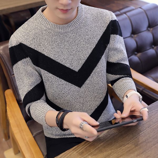 half-neck 2021 winter new round collar clothes lazy wind solid color personality slim fit sweater men 2aq5, White;black
half-neck 2021 winter new round collar clothes lazy wind solid color personality slim fit sweater men 2aq5, White;black