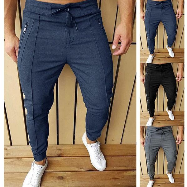 men's pants fashion solid trousers streetwear pleated clothing slim fit zipper hip hop sweatpants male casual classic, Black
men's pants fashion solid trousers streetwear pleated clothing slim fit zipper hip hop sweatpants male casual classic, Black