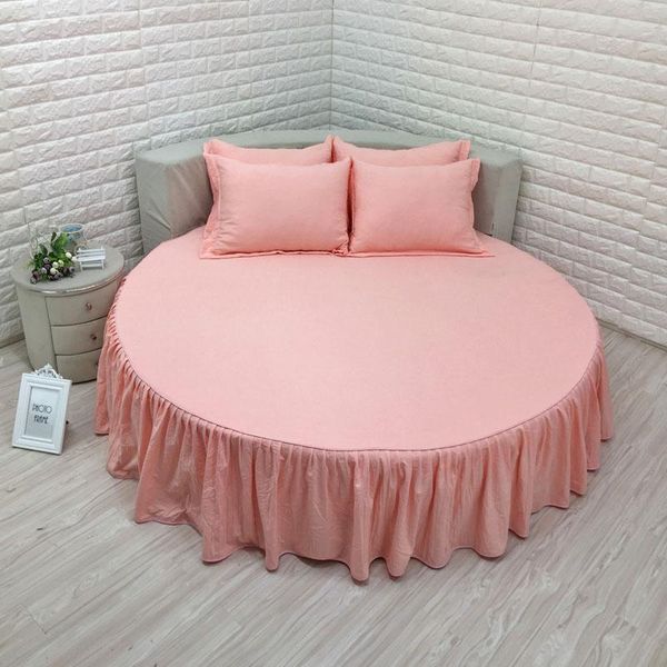 sheets & sets 1pc/sest 100% cotton round bed skirt sheet cover european style solid color bedspread for diameter 200cm 220cm
sheets & sets 1pc/sest 100% cotton round bed skirt sheet cover european style solid color bedspread for diameter 200cm 220cm