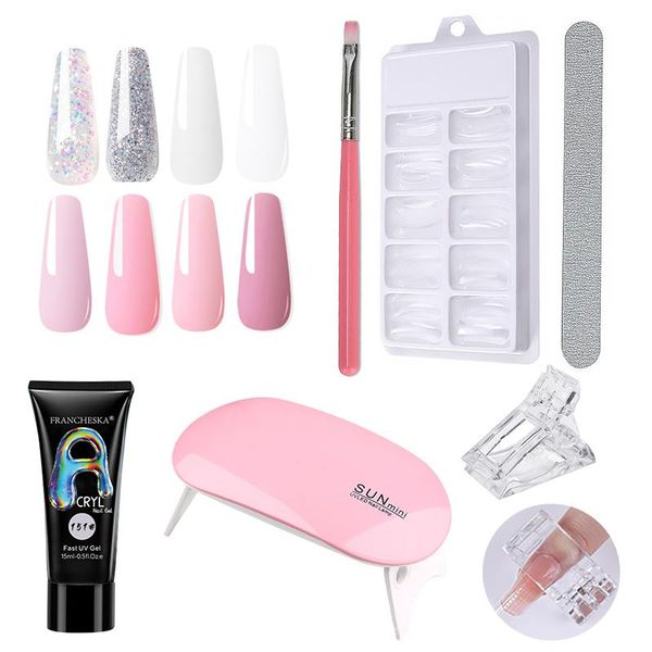 nail art kits extension glue set paper support solid colors crystal model long-lasting quick-drying dryer
nail art kits extension glue set paper support solid colors crystal model long-lasting quick-drying dryer