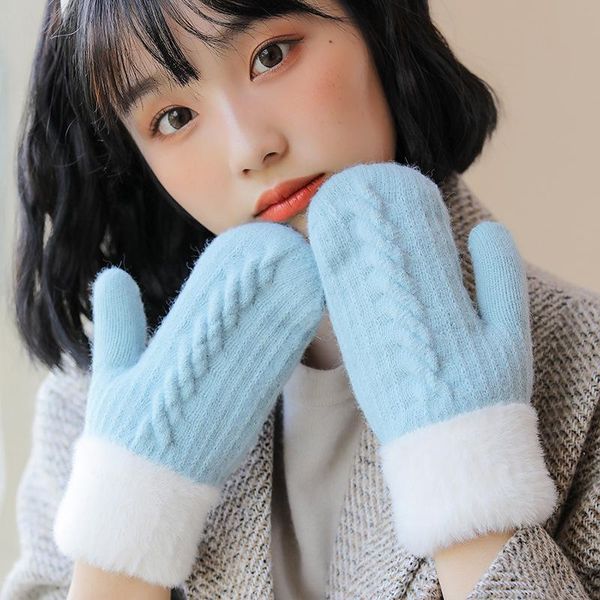 sports gloves winter women keep warm plus velvet inside thicken soft solid full fingers mittens cute lovely cycling elasticity, Black
sports gloves winter women keep warm plus velvet inside thicken soft solid full fingers mittens cute lovely cycling elasticity, Black