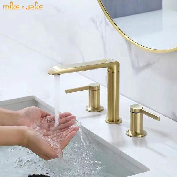 bathroom sink faucets widespeead frosted gold brass tap 3 holes mixer brush widespread 3hole golden faucet
bathroom sink faucets widespeead frosted gold brass tap 3 holes mixer brush widespread 3hole golden faucet