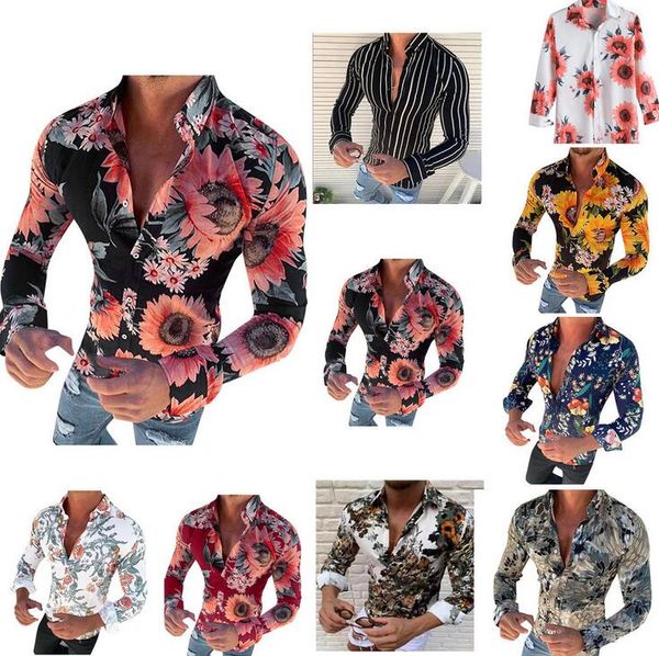 large vintage floral prints mens dress shirts long sleeve slim fit casual social camisas masculinas for man chemise homme, White;black
large vintage floral prints mens dress shirts long sleeve slim fit casual social camisas masculinas for man chemise homme, White;black
