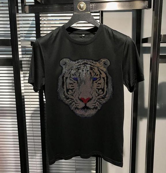 men's t-shirts arrival 2021 men summer drilling tshirt male round neck tees rhinestones, White;black
men's t-shirts arrival 2021 men summer drilling tshirt male round neck tees rhinestones, White;black