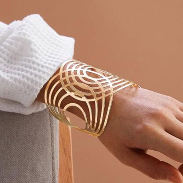 bangle bl117 designs geometric hollow out bracelets & bangles golden alloy punk open for women, Black
bangle bl117 designs geometric hollow out bracelets & bangles golden alloy punk open for women, Black