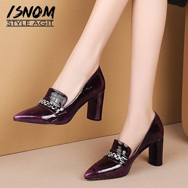 dress shoes isnom emboss patent leather pumps women high heels metal female fashion pointed toe crystal autumn 2021, Black
dress shoes isnom emboss patent leather pumps women high heels metal female fashion pointed toe crystal autumn 2021, Black